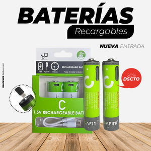 Pilas Recargables con USB 2024