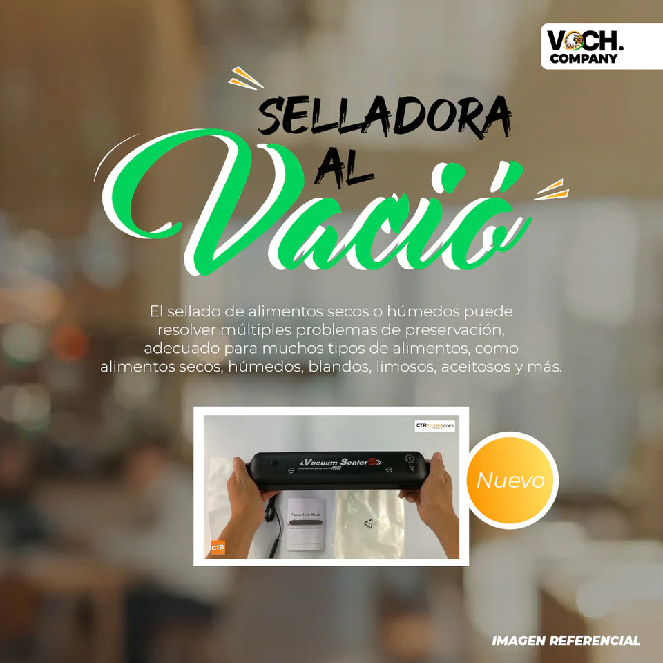 Selladora de bolsa al vacio portatil