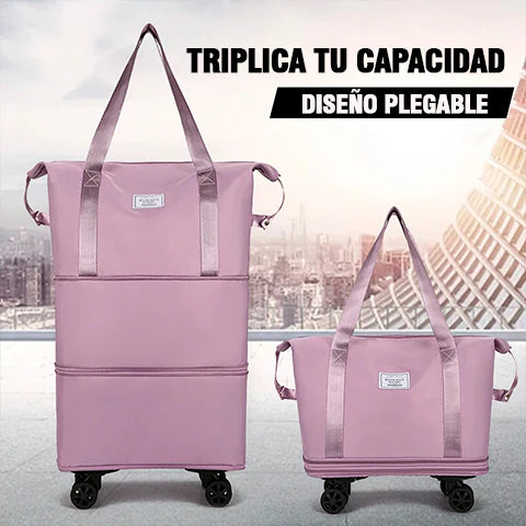 Bolso expandible 3 en 1 con ruedas